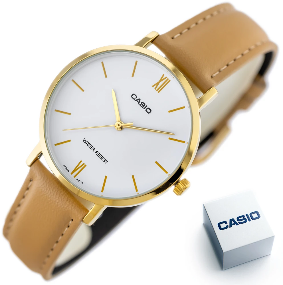 CASIO LTP-VT01GL-7B moteriškas laikrodis + dėžutė (zd634b)