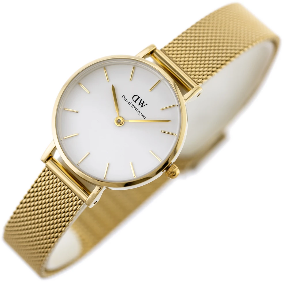 Laikrodis DANIEL WELLINGTON WOMEN'S WATCH DW00100350 - Petite Evergold 28mm
