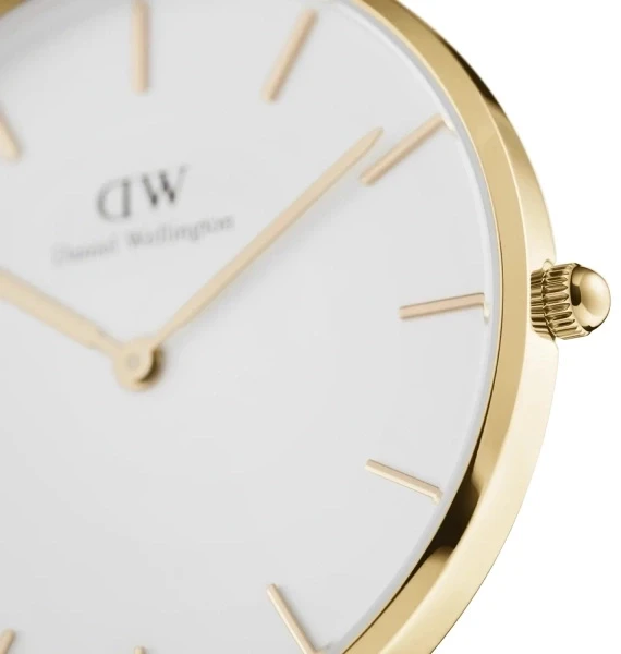 Laikrodis DANIEL WELLINGTON WOMEN'S WATCH DW00100350 - Petite Evergold 28mm