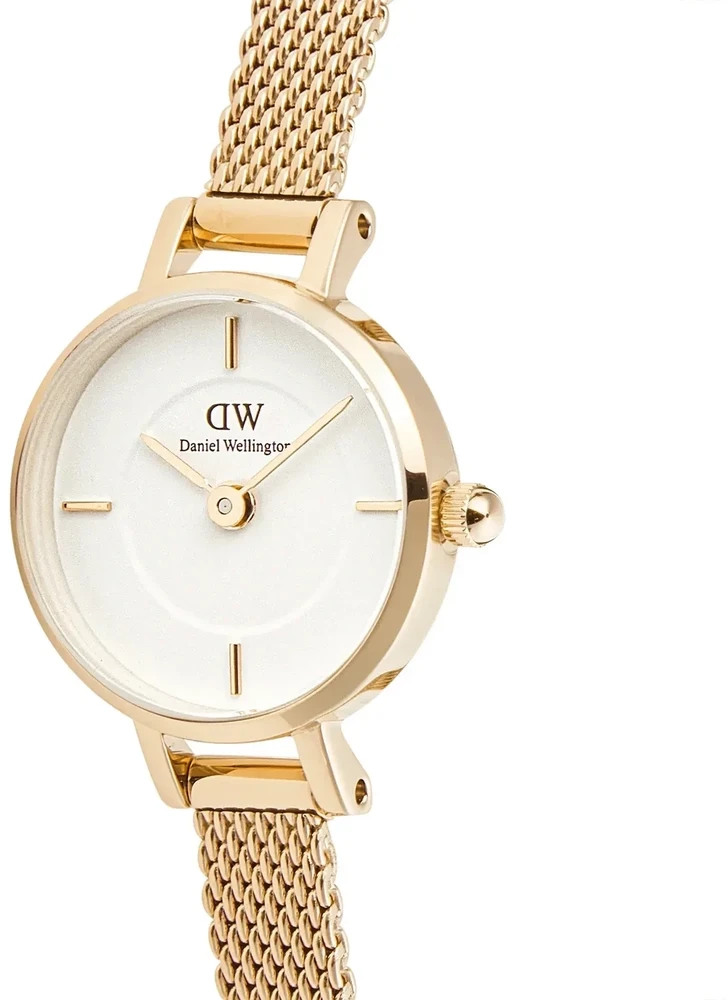 Moteriškas laikrodis DANIEL WELLINGTON Petite Mini Gold Stainless Steel 19mm DW00100745 + BOX (zw523b)