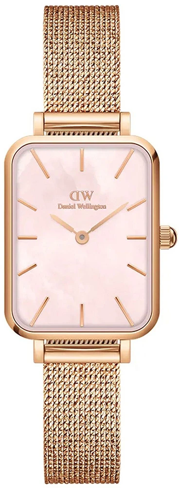 Moteriškas laikrodis DANIEL WELLINGTON Quadro Pressed Melrose Pearl 20mm DW00100510 + BOX (zw505o)