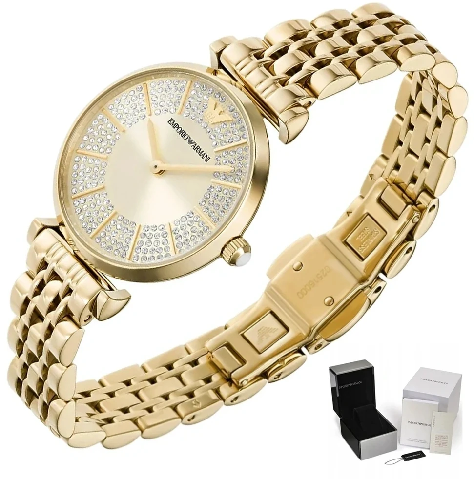 Moteriškas laikrodis EMPORIO ARMANI AR11605 - GIANNI T-BAR (zi512f) + BOX
