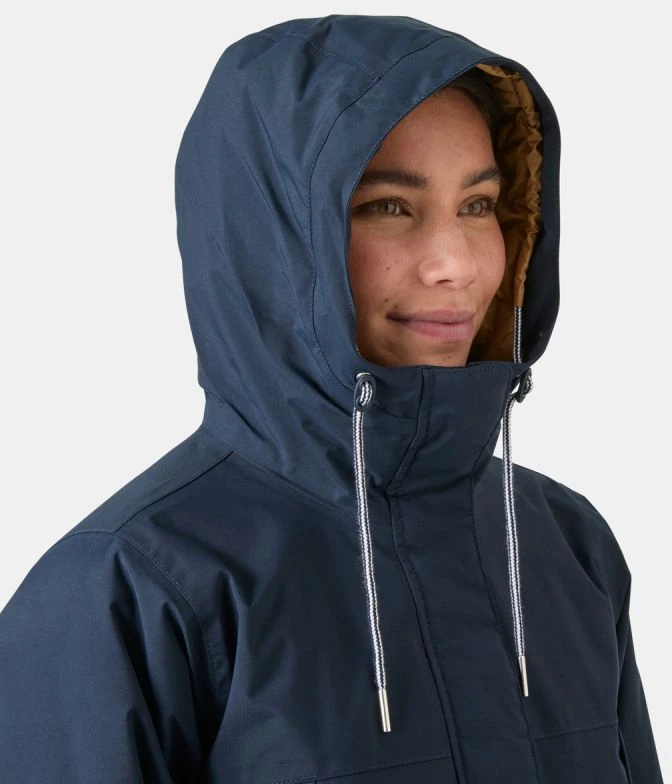 Moteriškas lietpaltis Helly Hansen W Hvaler Ins Raincoat, tamsiai mėlynas