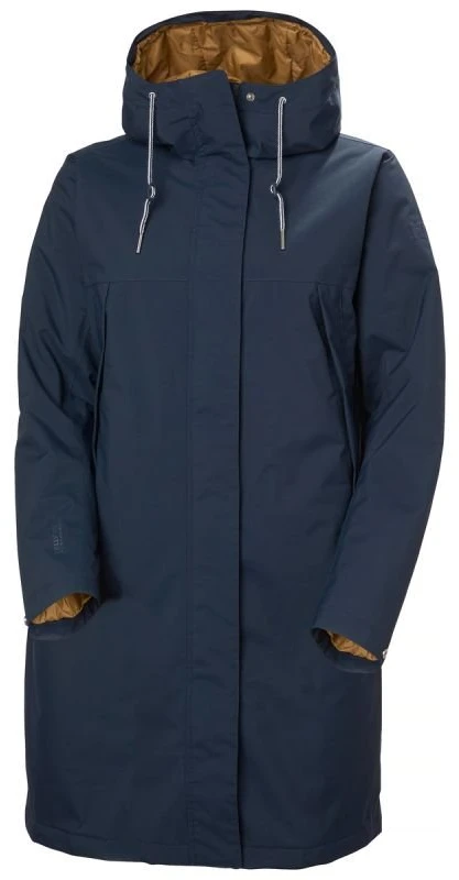 Moteriškas lietpaltis Helly Hansen W Hvaler Ins Raincoat, tamsiai mėlynas