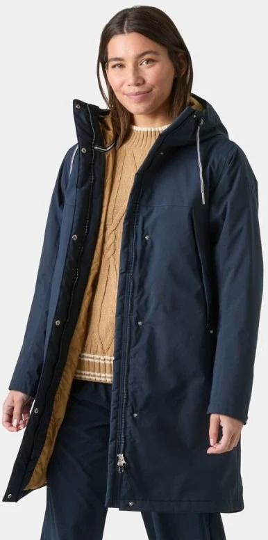Moteriškas lietpaltis Helly Hansen W Hvaler Ins Raincoat, tamsiai mėlynas