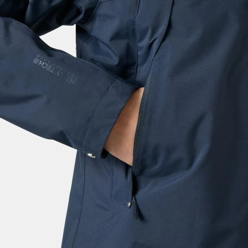 Moteriškas lietpaltis Helly Hansen W Hvaler Ins Raincoat, tamsiai mėlynas