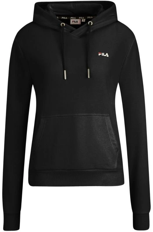 Fila Holdings Moteriškas medvilninis džemperis su gobtuvu Fila Bruchsal, juodas