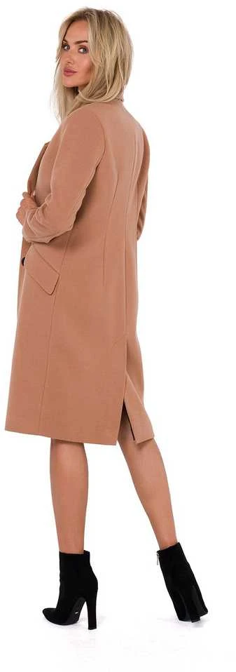 Moteriškas paltas MOE758 Camel - Moe
