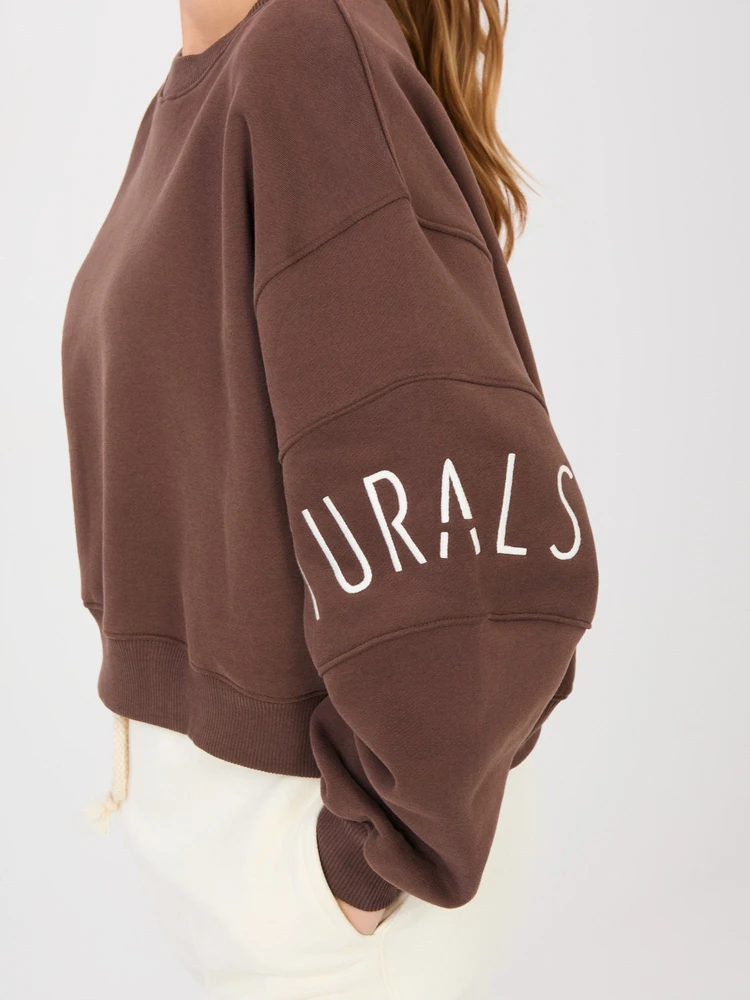 Moteriškas trumpas džemperis, 85 % medvilnės