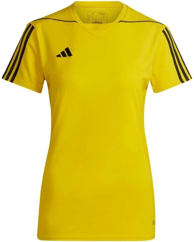 Moteriški adidas Tiro 23 Lygos marškinėliai geltoni HR4614