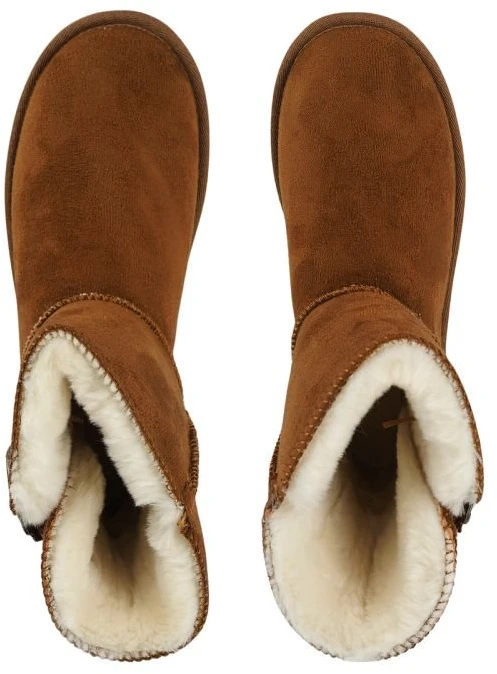 Moteriški auliniai batai Wrangler Elsa Buckle Mid, rudi