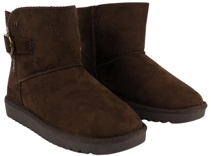 Moteriški auliniai batai Wrangler Elsa Buckle Mid, rudi