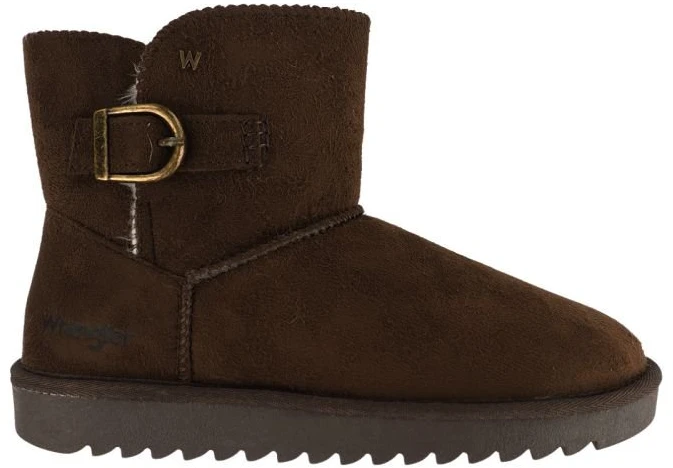 Moteriški auliniai batai Wrangler Elsa Buckle Mid, rudi