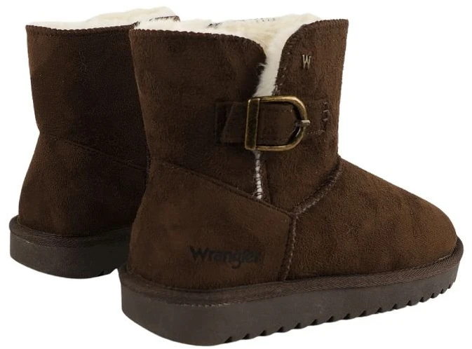 Moteriški auliniai batai Wrangler Elsa Buckle Mid, rudi