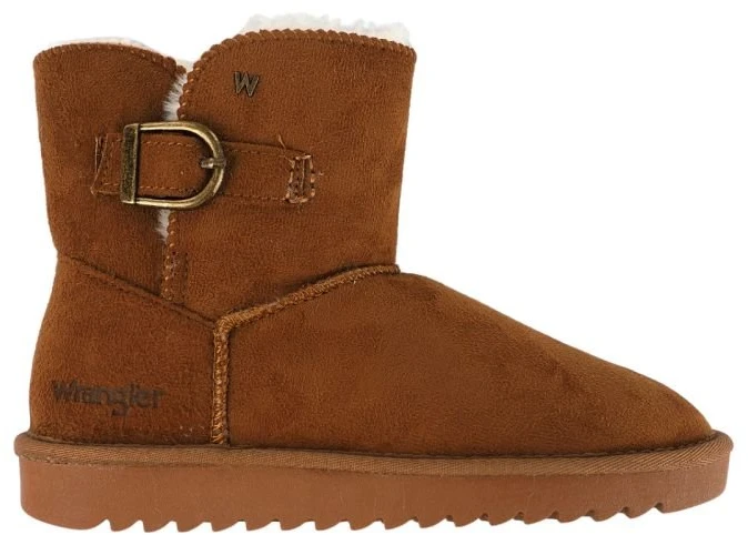 Moteriški auliniai batai Wrangler Elsa Buckle Mid, rudi