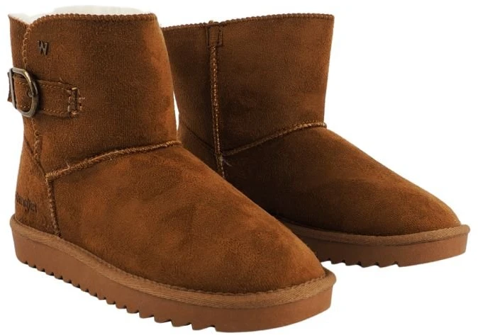 Moteriški auliniai batai Wrangler Elsa Buckle Mid, rudi