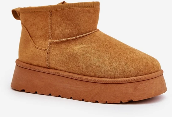 Moteriški aulinukai su platforma ir zomšos imitacija Step in style