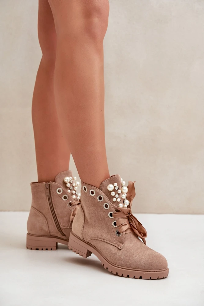Moteriški aulinukai su putų pašiltinimu Step in style, smėlio