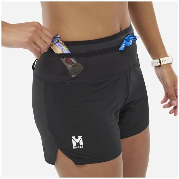 Moteriški bėgimo bekele šortai Millet Intense Pro Light, juodi