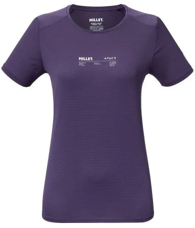 Moteriški bėgimo marškinėliai Millet Intense Essential, violetiniai