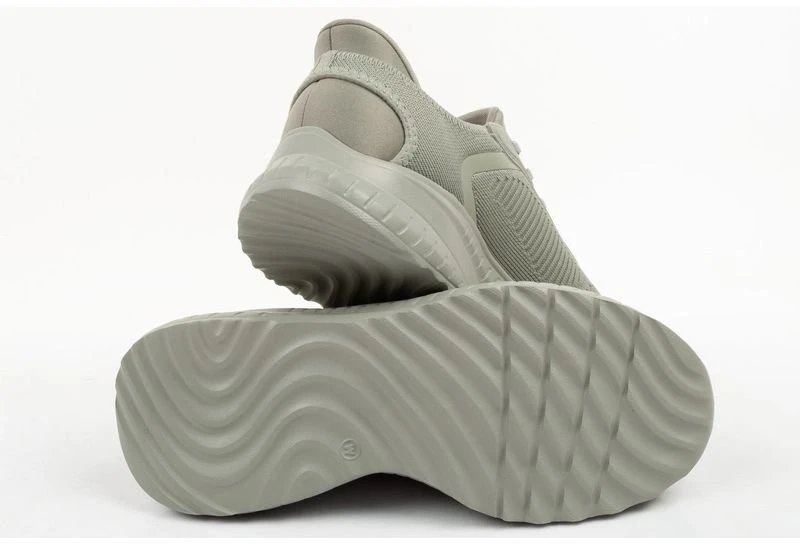 Moteriški įsispiriami bateliai Skechers Bobs Squad Slip-Ins, alyvuogių