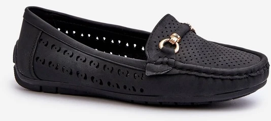 Moteriški juodi nėriniai Loafers“ Rasirna