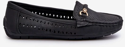 Moteriški juodi nėriniai Loafers“ Rasirna