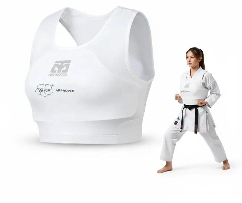 Moteriški karatė WKF elastingi apsauginiai marškinėliai | MOOTO