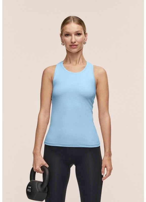 Moteriški marškinėliai Casall Essential Racerback Tank, mėlyni