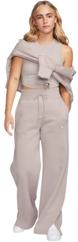 Moteriški marškinėliai Nike Sportswear Chill Knit, smėlio spalvos, FB8279 019