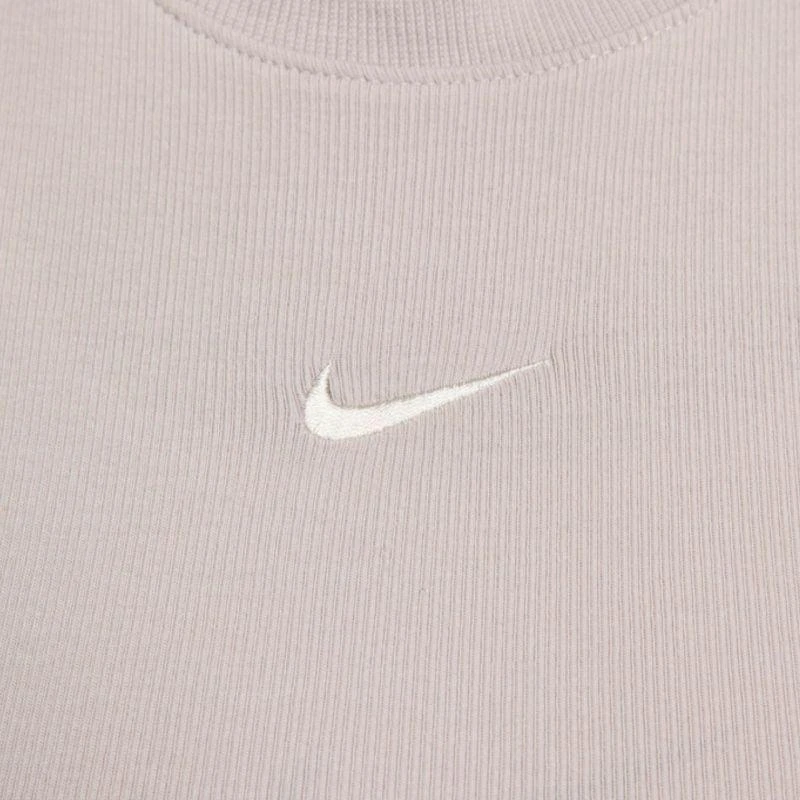 Moteriški marškinėliai Nike Sportswear Chill Knit, smėlio spalvos, FB8279 019