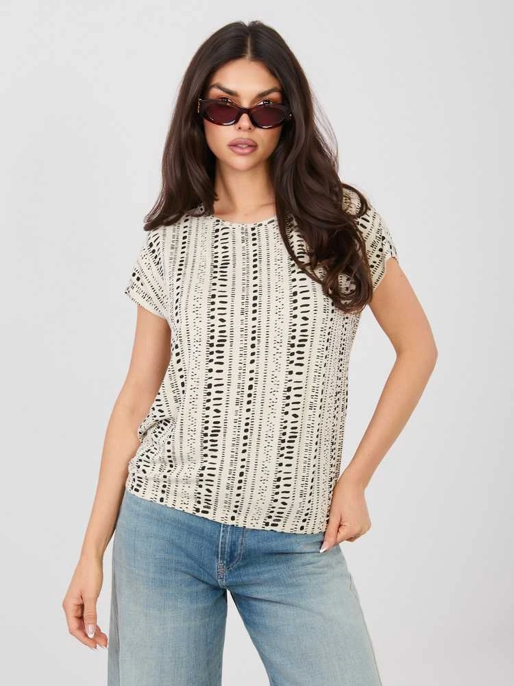 Moteriški marškinėliai šviesiai smėlio XS–5XL