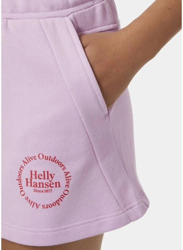 Moteriški medvilniniai šortai Helly Hansen Core, rožiniai