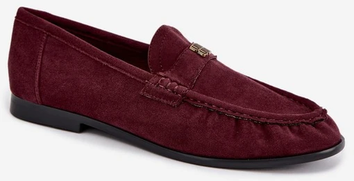 Moteriški mokasinai, bordo spalvos