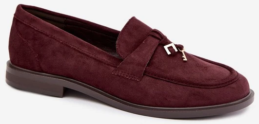 Moteriški mokasinai bordo spalvos