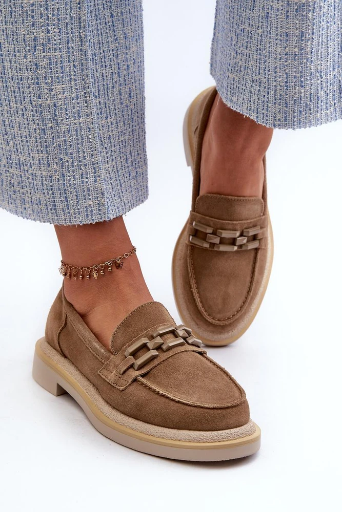 Moteriški mokasinai iš natūralios zomšos Step in style