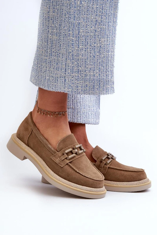 Moteriški mokasinai iš natūralios zomšos Step in style