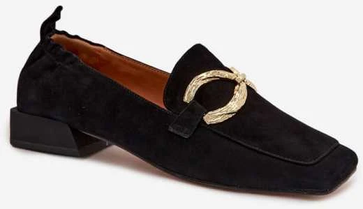 Moteriški mokasinai iš zomšos su 2,5 cm kulnu Step in style