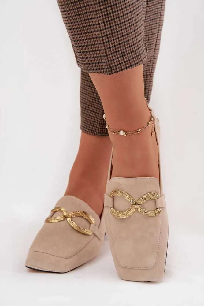 Moteriški mokasinai iš zomšos su 2,5 cm kulnu Step in style