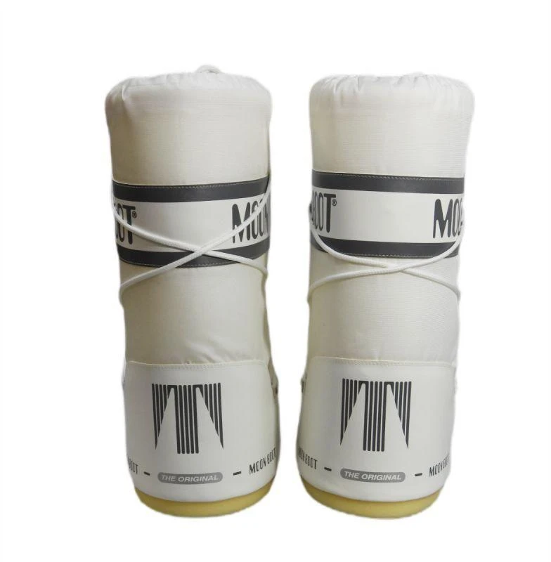Moteriški Moon Boot MB Icon Nylon balti žiemos sniego batai - 80D1400440-A001