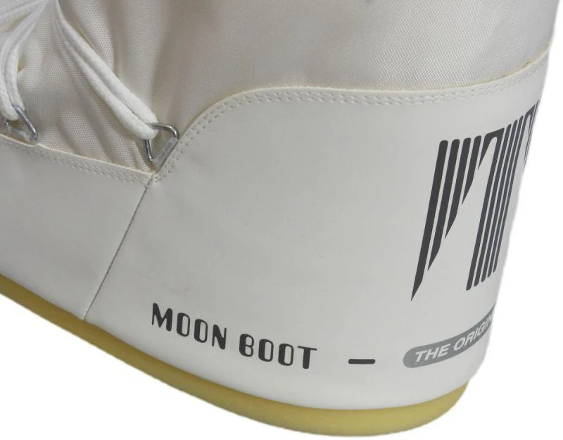 Moteriški Moon Boot MB Icon Nylon balti žiemos sniego batai - 80D1400440-A001