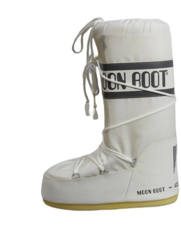 Moteriški Moon Boot MB Icon Nylon balti žiemos sniego batai - 80D1400440-A001