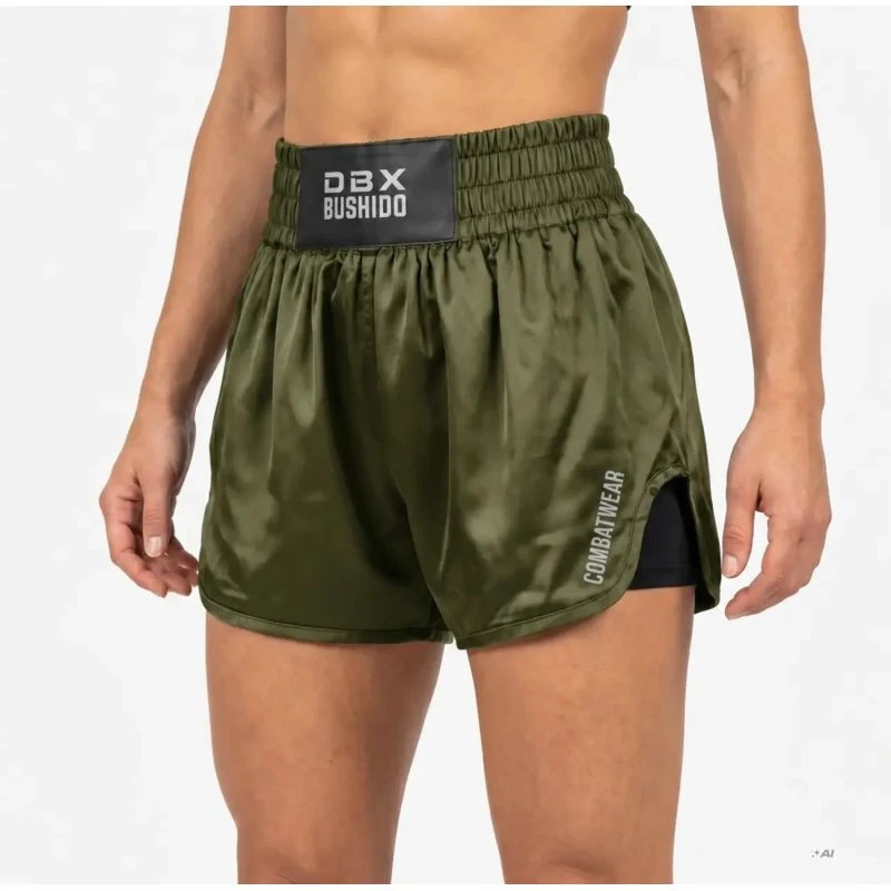 Moteriški Muay Thai šortai DBX Bushido Combatwear, chaki
