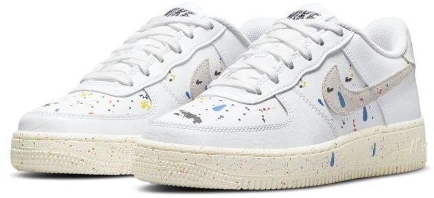 Moteriški Nike Air Force 1 LOW LV8 3 GS balti sportbačiai - DJ2598-100