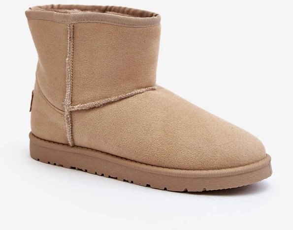 Moteriški pašiltinti sniego batai Cross Jeans, smėlio