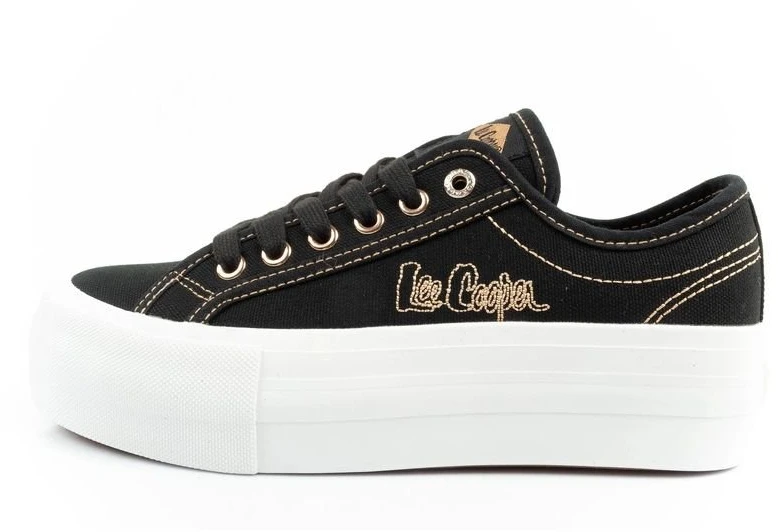 Moteriški platforminiai kedai Lee Cooper, juodi