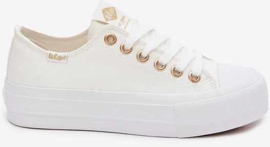 Moteriški platforminiai kedai Lee Cooper, balti