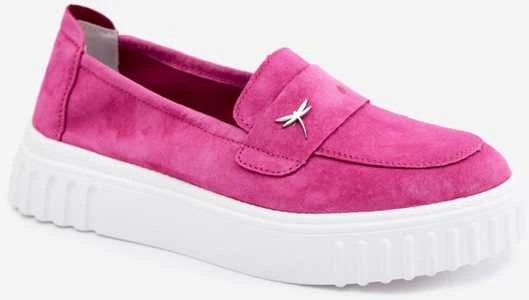Moteriški platforminiai loaferiai iš zomšos Step in Style 227428