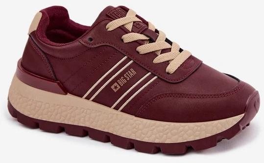 Moteriški platforminiai sportbačiai Big Star UU274041 Burgundy