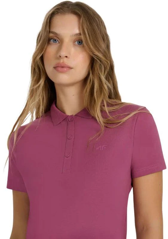 Moteriski polo marskineliai 4F F554 bordo 4FWAW25TPTSF554 60S